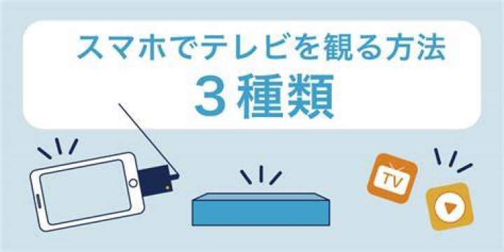 スマートフォンでテレビ番組を視聴する方法